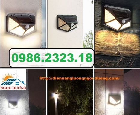 đèn năng lượng mặt trời 100 led, hệ thống điện năng lượng mặt trời, đèn chiếu sáng sân vườn năng lượ