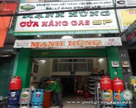 Đại Lý Gas Mạnh Hùng Quận 4 Nhà Phân Phối Chính Hãng