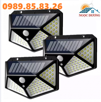 Đèn năng lượng mặt trời 100 LED, đèn sân vườn 100 bóng LED, đèn trang trí năng lượng mặt trời
