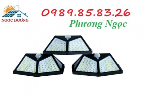 Đèn năng lượng mặt trời 100 LED, đèn sân vườn 100 bóng LED, đèn trang trí năng lượng mặt trời