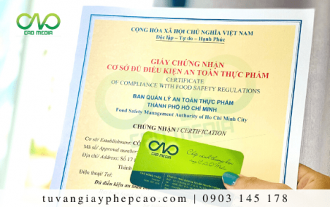 Xin giấy phép an toàn thực phẩm trà lên men CĂN CỨ vào QUY ĐỊNH nào?