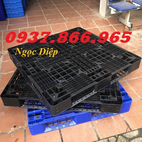 Pallet nhựa nâng hàng, pallet nhựa kê hàng, pallet nhựa một mặt