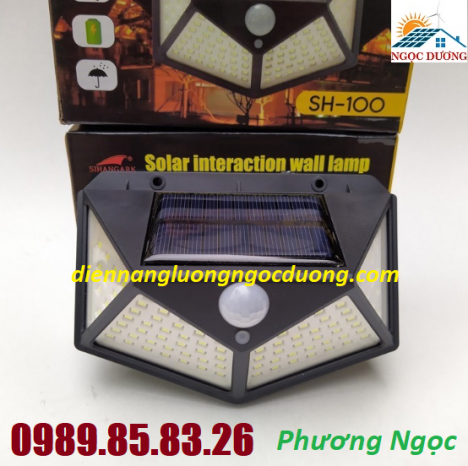 Đèn năng lượng mặt trời 100 LED, đèn sân vườn 100 bóng LED, đèn trang trí năng lượng mặt trời