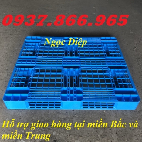 Pallet nhựa nâng hàng, pallet nhựa kê hàng, pallet nhựa một mặt