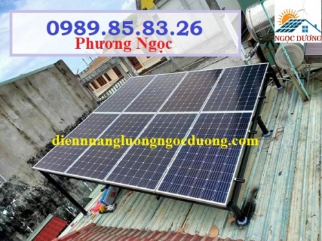 Hệ thống điện năng lượng mặt trời hòa lưới 3W, lắp đặt hệ thống điện NLMT áp mái