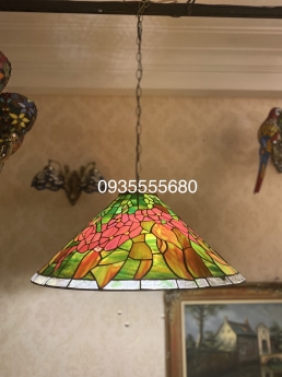 Giao lưu em đèn thả tiffany hàng mỹ xưa mới về