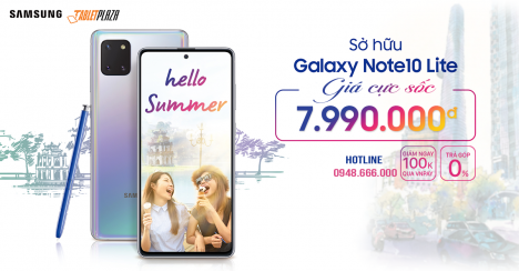 Trả góp 0% lãi suất/Samsung Note 10 LITE/Bảo hành 12 tháng chính hãng SSVN.