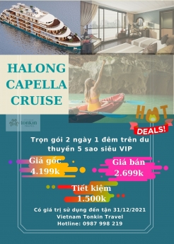 Du thuyền Hạ Long Capella giảm giá lên đến 50%