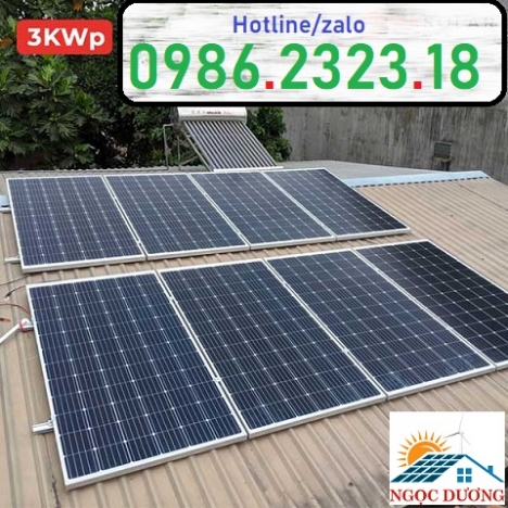 hệ thống điện năng lượng mặt trời hòa lưới 3kw,combo hệ thống điện NLMT hòa lưới,báo giá hệ thống đi