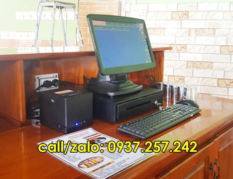 Bán máy tính tiền cho quán cafe, quán trà sữa tại Long Xuyên, Châu Đốc