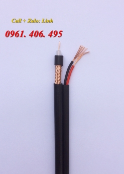 Cáp Camera thang máy RG58, Cáp Camera đồng trục RG59, RG6 + dây nguồn.