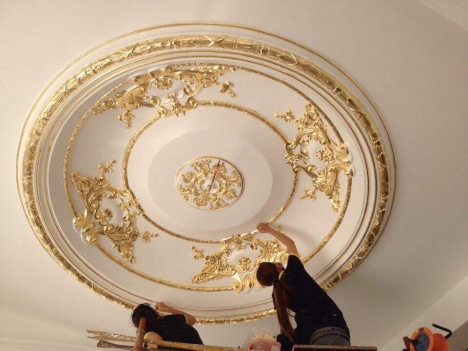 TRẦN THẠCH CAO DÁT VÀNG SANG TRỌNG CHO KHÔNG GIAN NỘI THẤT