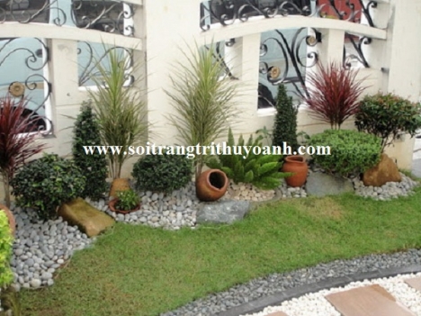 Sỏi đen tự nhiên trang trí tiểu cảnh