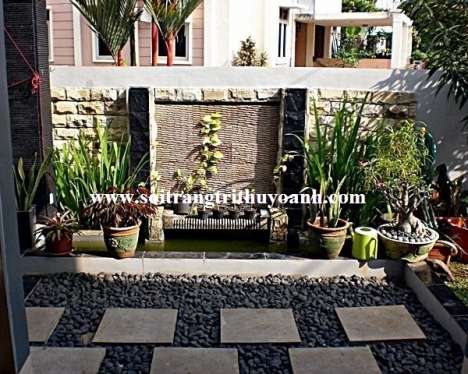 Sỏi đen tự nhiên trang trí tiểu cảnh