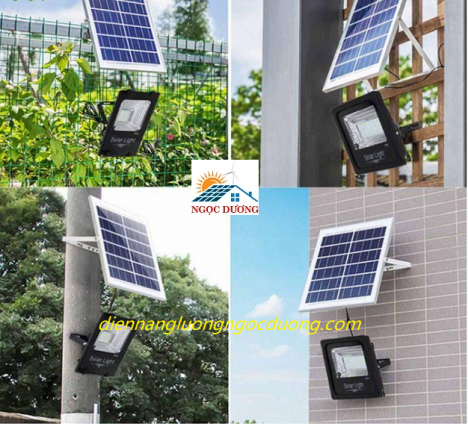 Đèn năng lượng mặt trời 60W, đèn led pha 60W, đèn năng lượng mặt trời