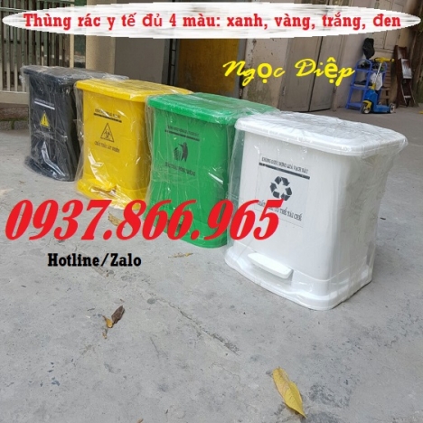 Thùng đựng rác thải  Y tế các loại 10 lít/ 15 lít/ 20 lít/ 60 lít/ 90 lít