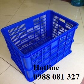 Sọt nhựa rỗng đựng đồ, vật tư trong kho