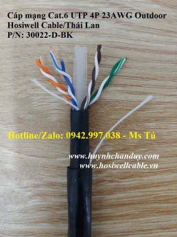 30022-D-BK - Cáp mạng LAN ngoài trời Cat.6 UTP 4P 23AWG Outdoor