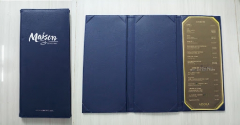 Cung cấp bìa menu da nhà hàng, khách sạn, quán ăn, quán hát, spa