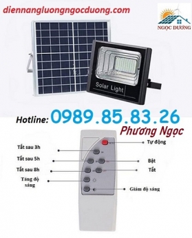 Đèn led công suất 150W năng lượng mặt trời, đèn pha led treo tường năng lượng mặt trời