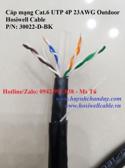 30022-D-BK - Cáp mạng LAN ngoài trời Cat.6 UTP 4P 23AWG Outdoor