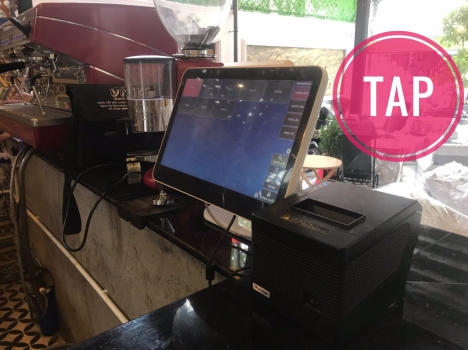 Bán máy tính tiền cảm ứng cho quán café tại Bình Dương