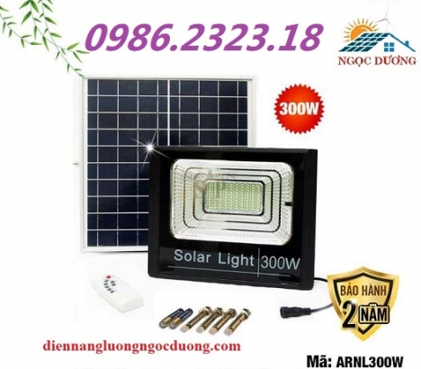 Đèn led pha năng lượng mặt trời,đèn nlmt 300w, điện năng lượng mặt trời