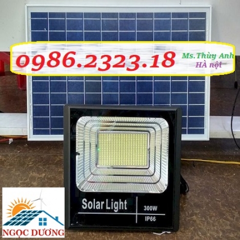 Đèn led pha năng lượng mặt trời,đèn nlmt 300w, điện năng lượng mặt trời