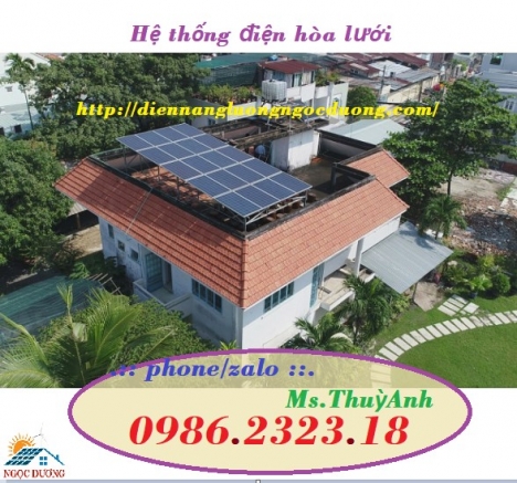 lắp đặt điện hòa lưới miền Bắc, báo giá combo điện năng lượng mặt trời hòa lưới,hệ thống điện năng l