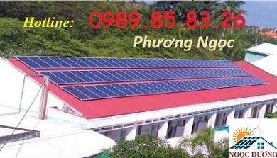 Lắp đặt hệ thống điện mặt trời hòa lưới 5KW, combo hệ thống điện mặt trời áp mái