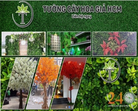 Cung Cấp Tường Cây Hoa Giả Giá Rẻ Quận Gò Vấp