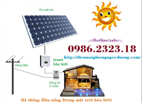 lắp đặt điện hòa lưới miền Bắc, báo giá combo điện năng lượng mặt trời hòa lưới,hệ thống điện năng l