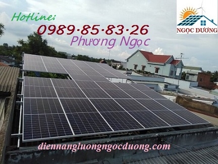 Thi công trọn gói hệ thống điện mặt trời hòa lưới 6,3 KW 01 pha, combo hệ thống điện mặt trời