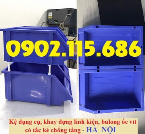 Ke dung cu, khay linh kien xep tang, khay dung bulong oc vit, khay linh kien chong tang, hop dung bu