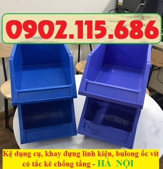 Ke dung cu, khay linh kien xep tang, khay dung bulong oc vit, khay linh kien chong tang, hop dung bu
