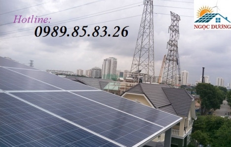 Hệ thống điện năng lượng mặt trời hòa lưới 8,75 kW 03 pha, hệ thống điện mặt trời giá tốt