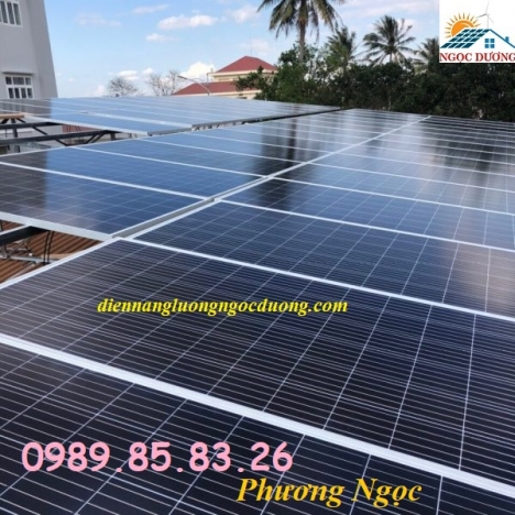 Hệ thống điện mặt trời hòa lưới 12,6 kW 03 pha, lắp đặt điện mặt trời hòa lưới