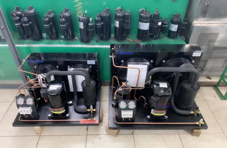 Cung cấp, lắp đặt cụm máy nén kho lạnh 3 HP CRNQ0300, 5 HP CRNQ 0500 tận nơi bảo hành dài hạn