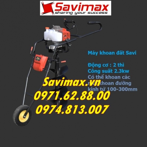 Khung máy khoan đất có giá đỡ đời mới SAVIMAX