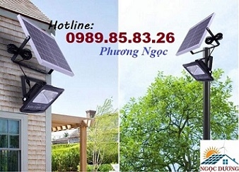 Đèn LED pha sử dụng năng lượng mặt trời, đèn led chiếu sáng năng lượng mặt trời