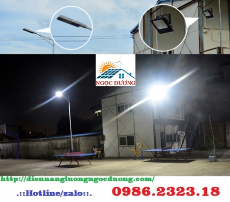 Đèn năng lượng mặt trời, Đèn chiếu sáng năng lượng mặt trời, đèn led pha năng lượng mặt trời