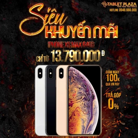siêu phẩm iphone xs max 64gb siêu rẻ