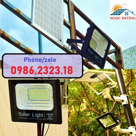 Đèn năng lượng mặt trời, Đèn chiếu sáng năng lượng mặt trời, đèn led pha năng lượng mặt trời