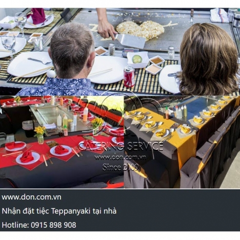 Nhận đặt tiệc Teppanyaki tại nhà Hotline 0915 898 908