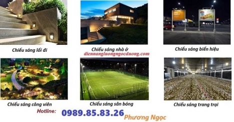 Ứng dụng đèn LED pha năng lượng mặt trời, đèn năng lượng mặt trời lắp ở đâu﻿