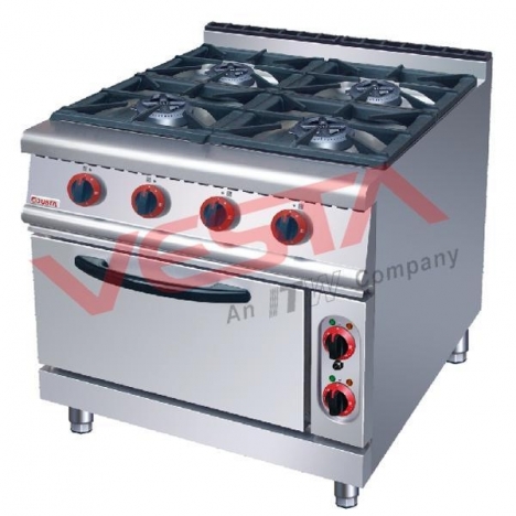 Bếp âu 4 họng có lò nướng dùng điện