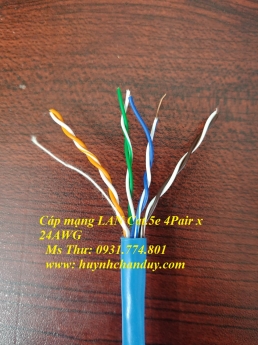 Cáp mạng lõi mềm Cat.6 Patch tiết diện 24 awg