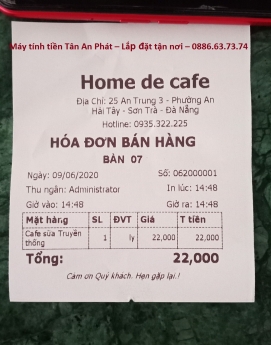 Lắp đặt trọn bộ máy tính tiền tại Huế cho quán cà phê