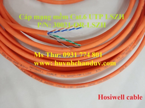 Cáp mạng lõi mềm Cat.6 Patch tiết diện 24 awg