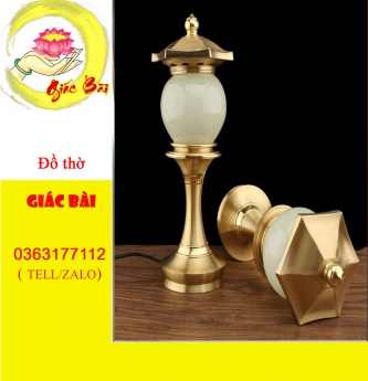 Bộ đồ thờ cúng bằng đồng bọc quanh lưu ly cao cấp giá tốt
